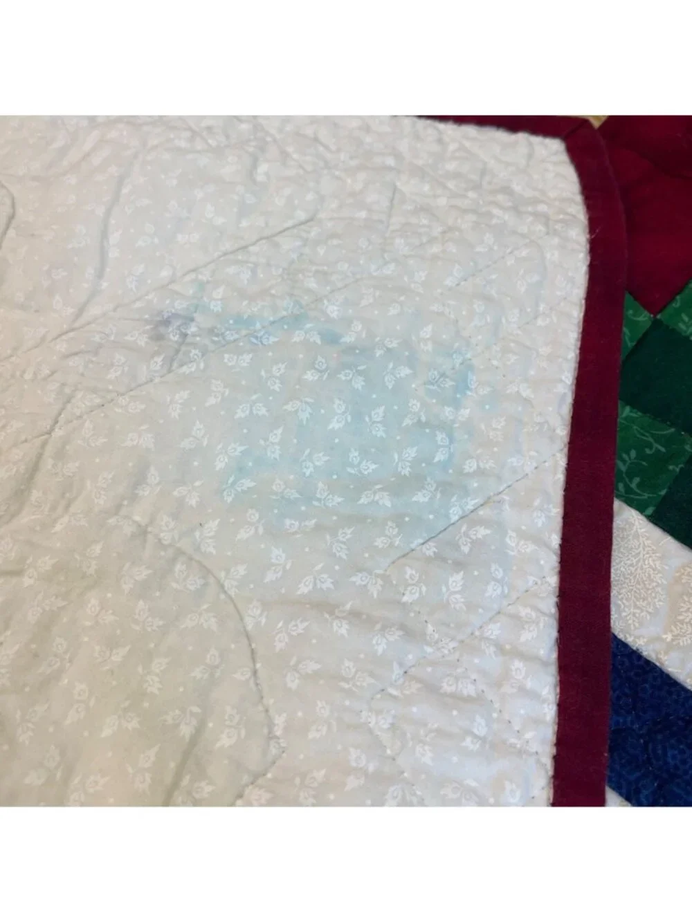 Handmade Quilted Heart Blossom Hanging Tapestry Wall Quilt Folksy‎ Country Style
